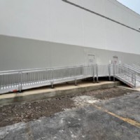 commercial aluminum wheelchair ramp installed by Lifeway Mobility Columbus for warehouse in OH