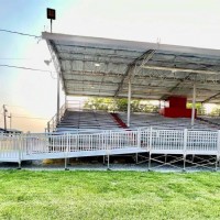 commercial wheelchair ramp installed at Richland County Fairgrounds by Lifeway Mobility