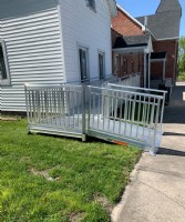 commercial wheelchair ramp installed for access to church in Indiana