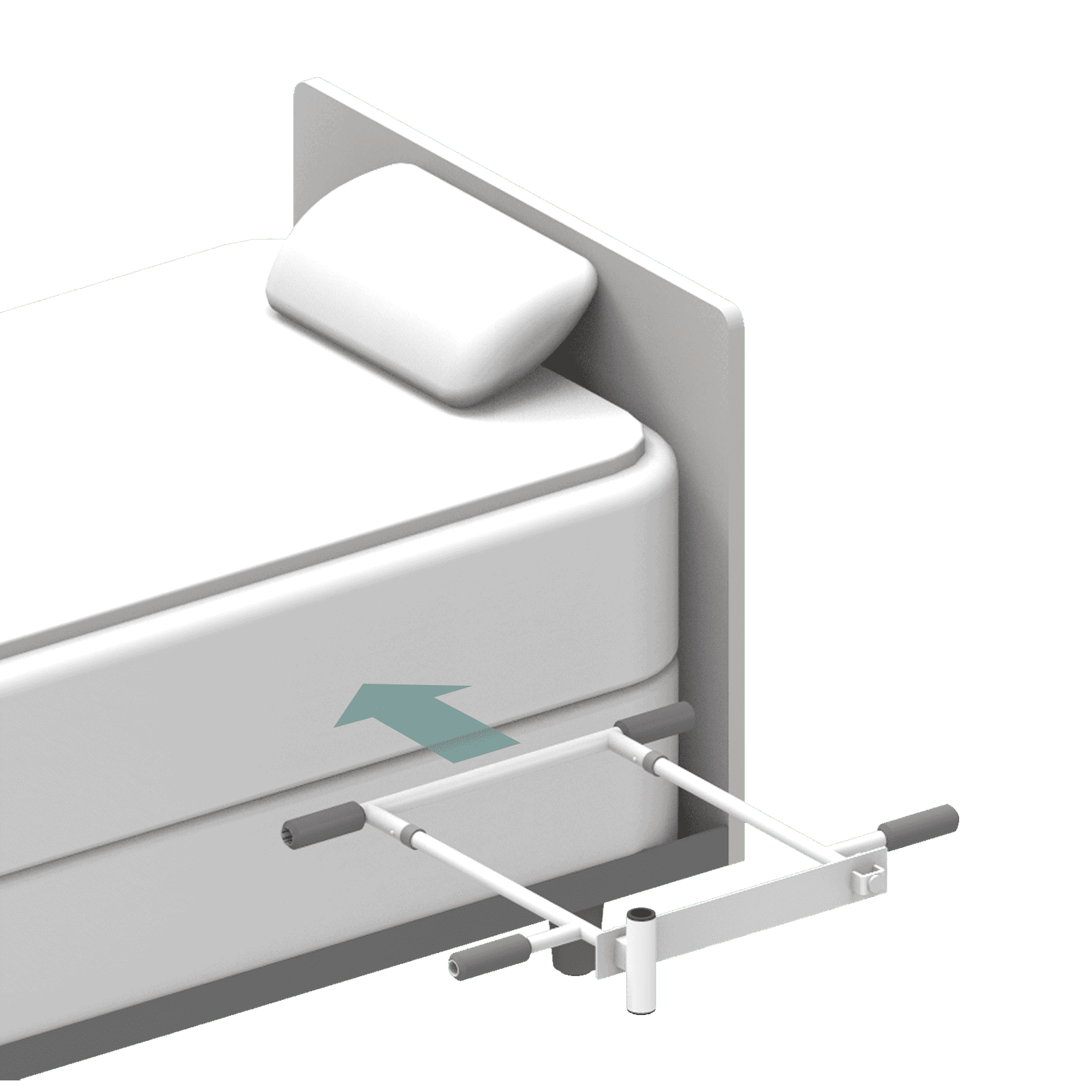 Bed-assist-smart-rail-feature-of-secure-install-between-matress-and-box-spring