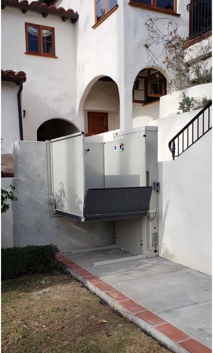 wheelchair lift installed in Pasadena CA by Lifeway mobility