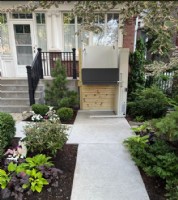 Vertical platform lift installed at front of home in Chicago IL by Lifeway Mobility