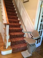straight stairlift installed in Darien Connectitcut