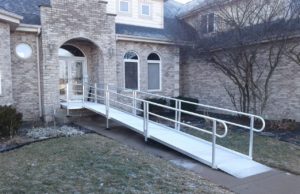 Image of Modular Wheelchair Ramp installed in Yorkville by EHLS