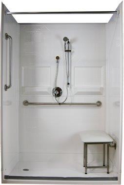 Best Bath accessible shower kit with grab bars